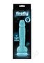 Firefly 5 Inch Pleasures Silicone Glow In The Dark Dildo 5in - Blue